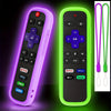 Glow-in-the-Dark Silicone Remote Cover (2-Pack) with Lanyards