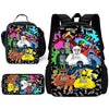 Cartoon Gorilla Kids School Backpack Set with Lunch Bag and Pencil Case