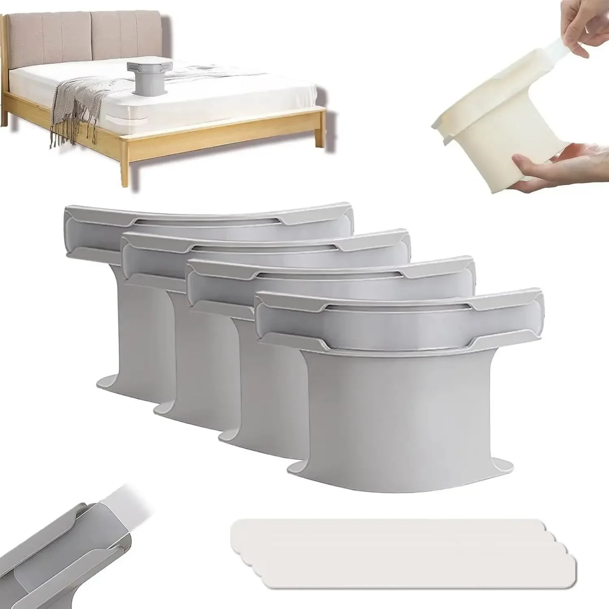 Heavy-Duty Bed Sheet Corner Clips (4 Pack)