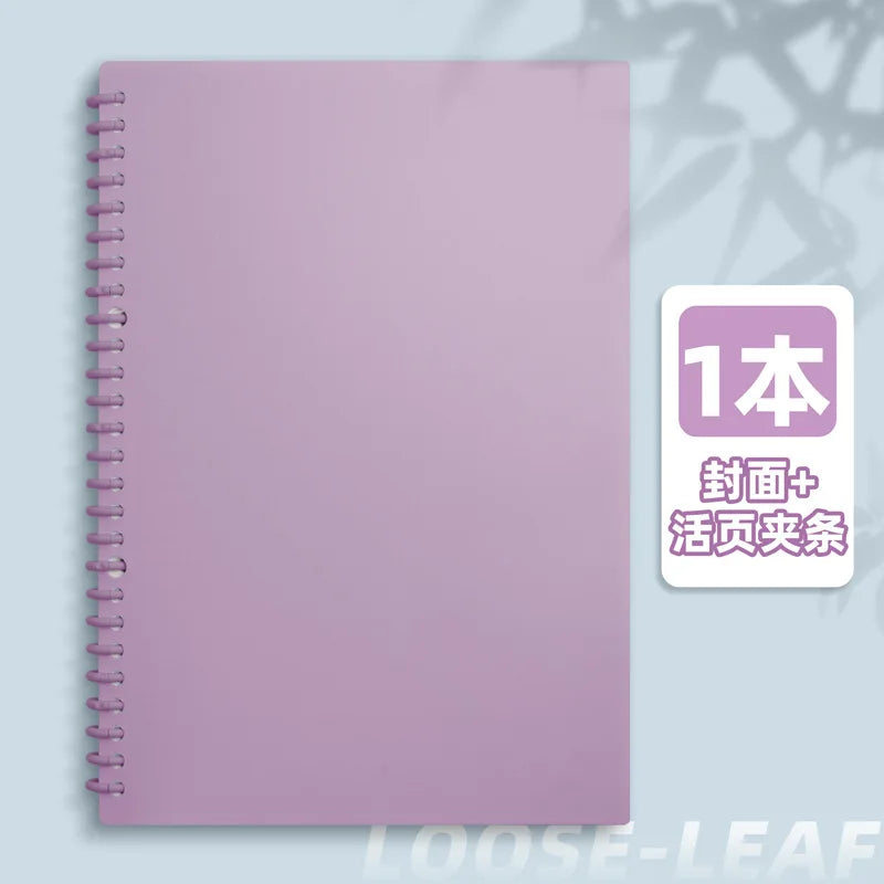Macaron Detachable Spiral Notebook – 60 Sheets, A4/A5/B5