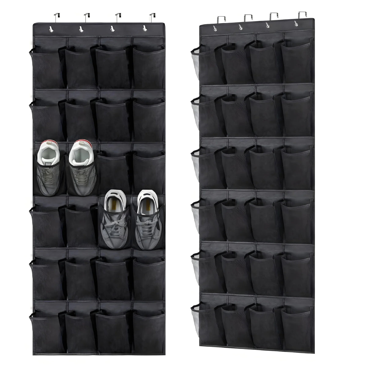 Over-the-Door Shoe Organizer with Mesh Pockets