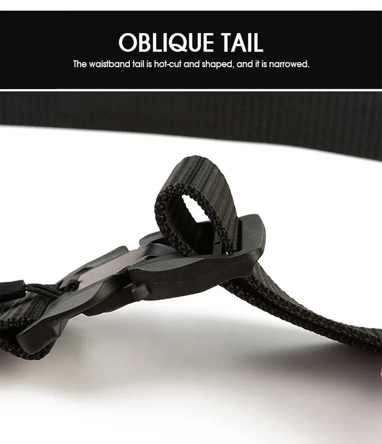 Quick Release Magnetic Buckle Tactical Belt