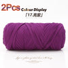 Elastic T-Shirt Yarn for Crochet and Knitting (2-Pack, 50m Each)