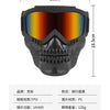 Skull Design Motorcycle & Cycling Goggles with Protective Mask