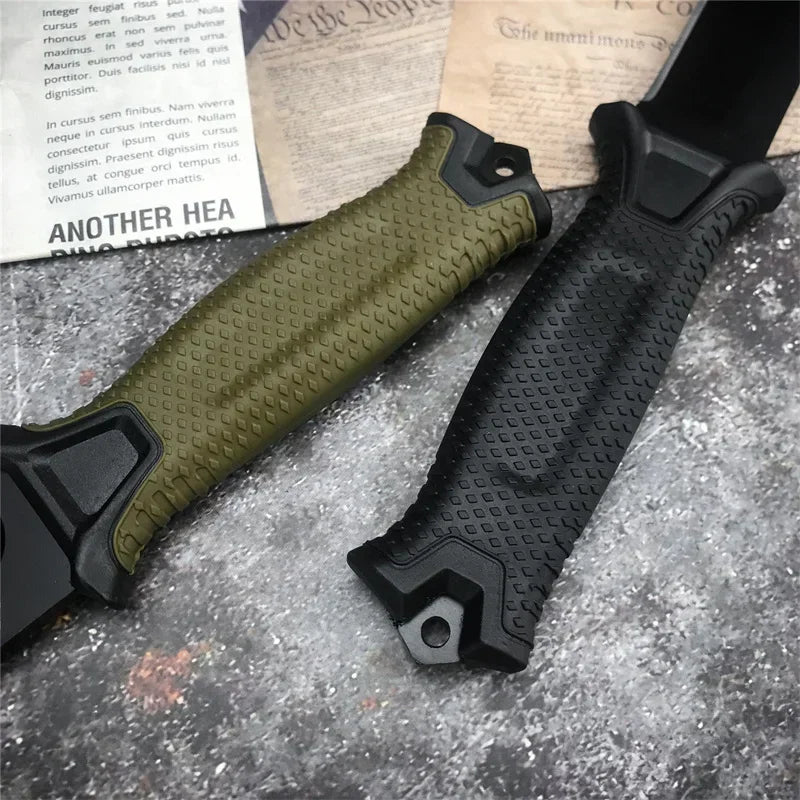 Full Tang Fixed Blade Knife with Ergonomic Rubber Handle
