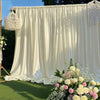 Shimmering Satin Backdrop Curtain Panels