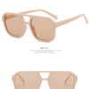 Double Beam Rectangle Sunglasses