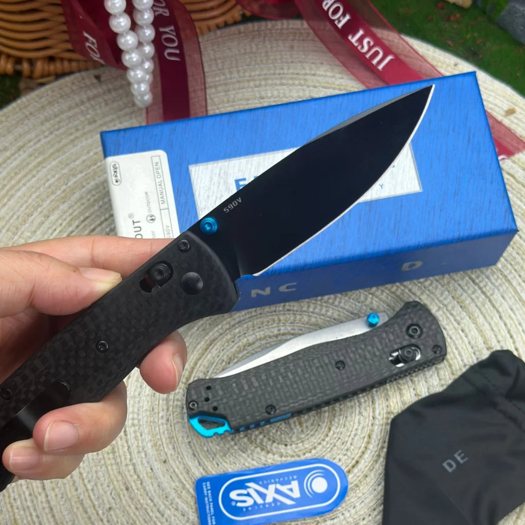 Premium S90V Steel Folding Knife with Carbon Fiber Handle