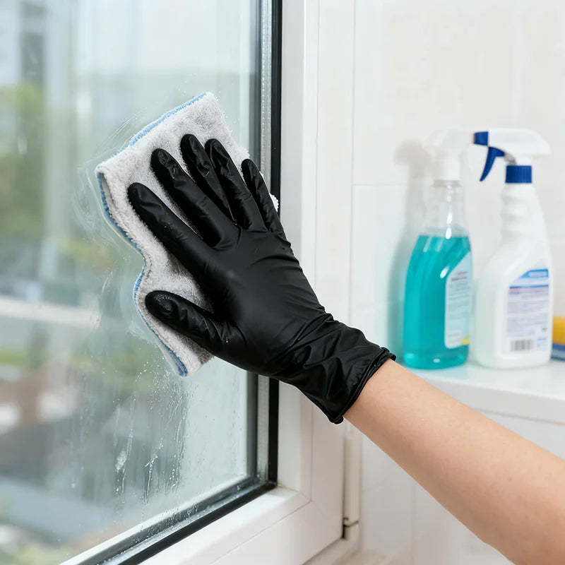 Black Nitrile Disposable Gloves – Latex-Free, Multi-Purpose