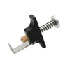 A black tool for removing tiny Whoop propellers, featuring a metal blade and an ejector pin kit.