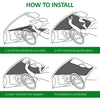 Foldable Car Windshield Sunshade with Cute Cartoon Eyes