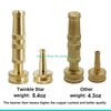 Heavy-Duty Brass Adjustable Garden Hose Nozzle Set