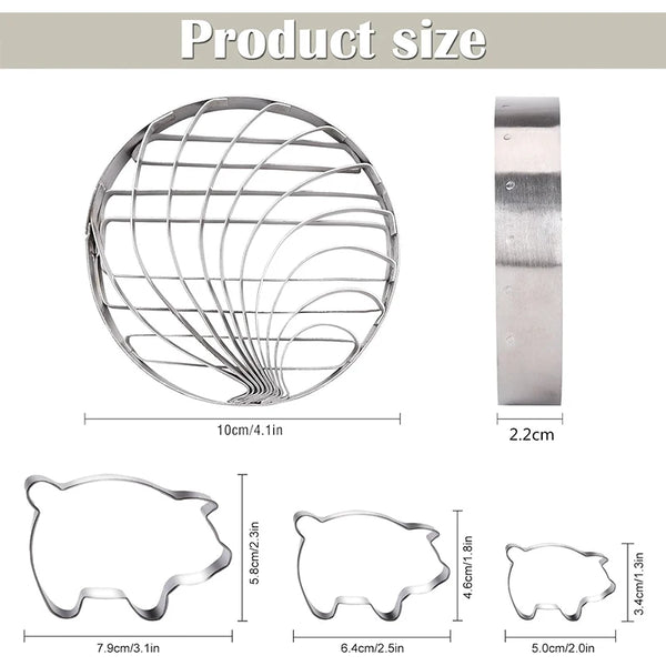 Stainless Steel Concha Bread Mold Set