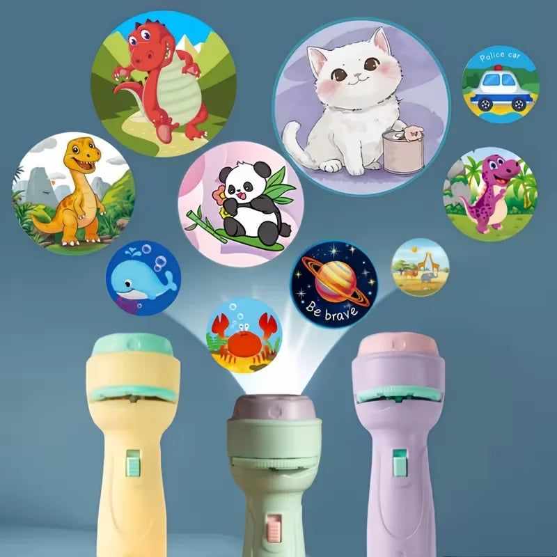 Cartoon Projection Flashlight for Kids
