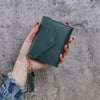 Compact PU Leather Clutch Wallet with Tassel