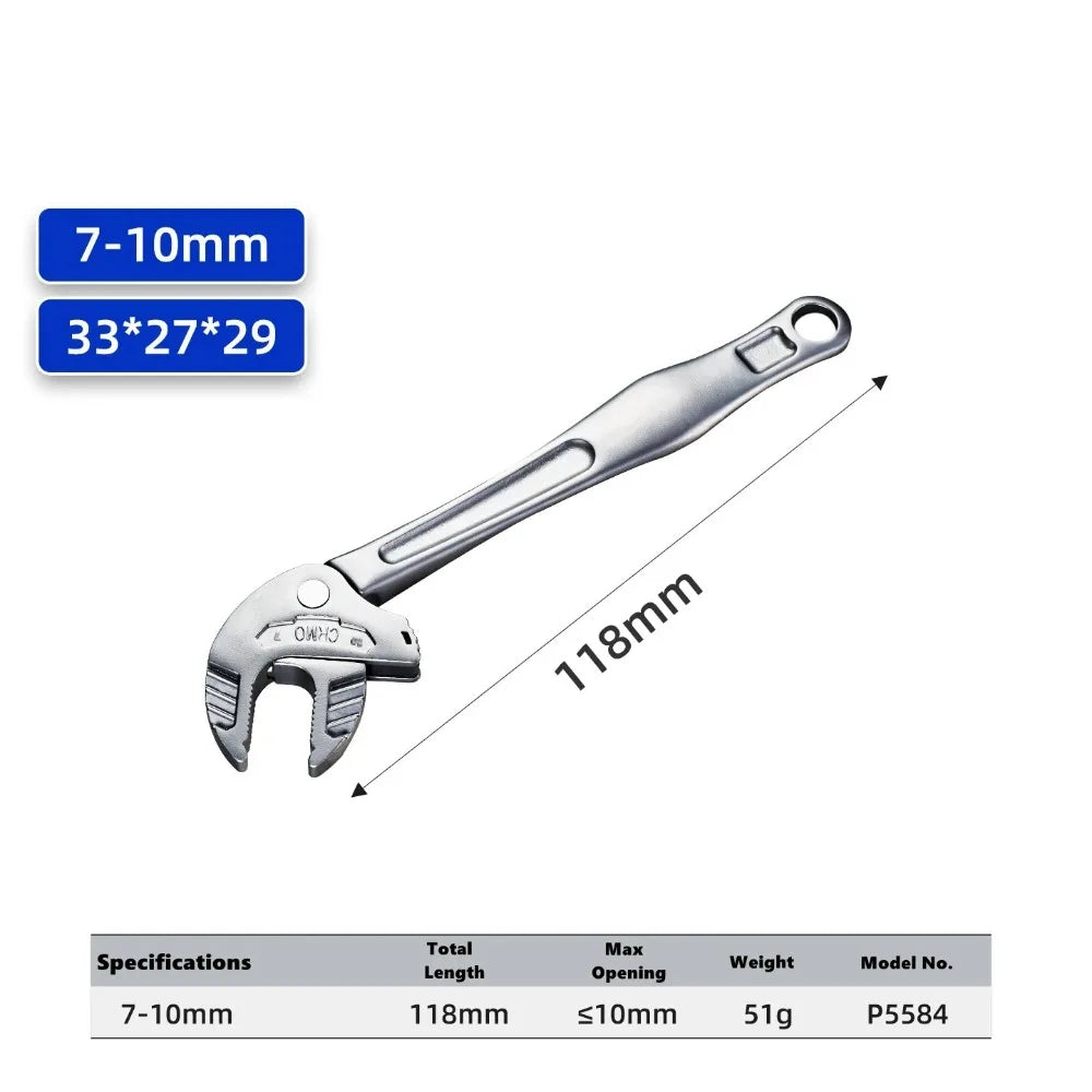 Heavy-Duty Adjustable Crab Claw Wrench