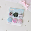 Cute Mini Enamel Pin Set for Bags, Hats & DIY Projects