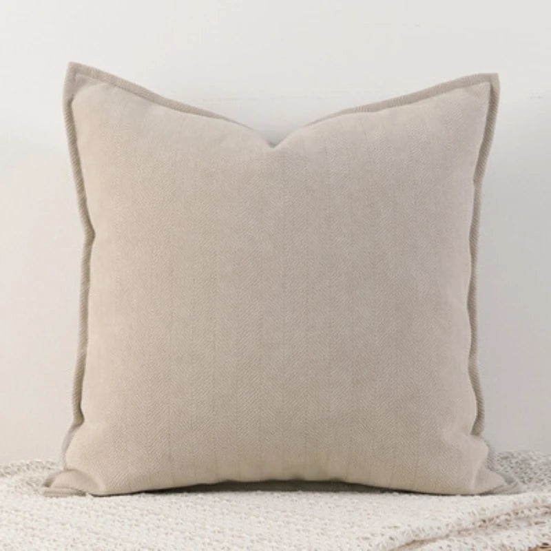 Soft Chenille Throw Pillow Covers – Nordic Solid Design for Couch & Bed