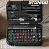 132-in-1 Precision Screwdriver Set with Color-Coded Bits and Magnetic Case