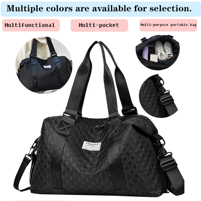 Bolsa de Viaje de Nylon acolchado multicolor