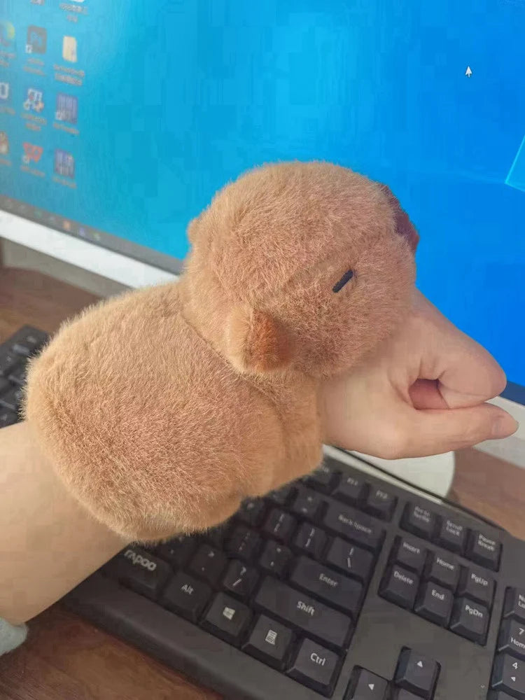 Capybara Plush Snap Bracelet Wristband
