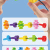 Montessori Wooden Gears Stacking & Threading Game for Kids