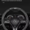 Carbon Fiber Leather Steering Wheel Cover for Infiniti Models