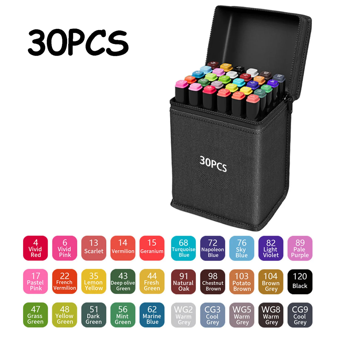 Professional Dual-Tip Art Markers Set for Drawing & Illustration
