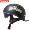 Vintage Retro Half Motorcycle Helmet – Unisex ABS Scooter Helmet