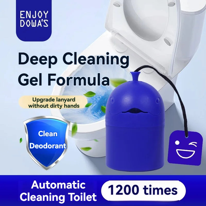 Gel Nettoyant Automatique pour Toilettes en Forme de Baleine