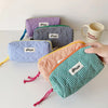 Checkered Pencil Case – Large Capacity Storage Bag for School & Office