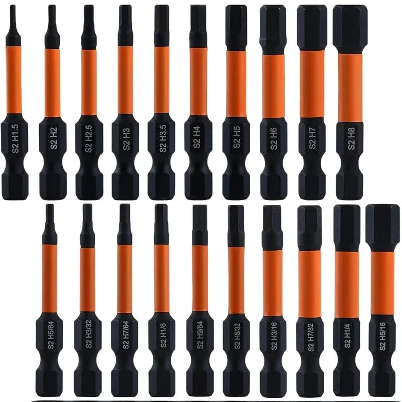 Magnetic Allen Wrench Drill Bit Set with Hex Shank