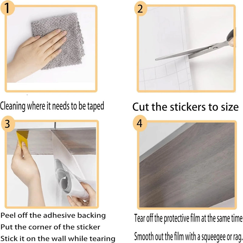 Clear Self-Adhesive Kitchen Backsplash Protector