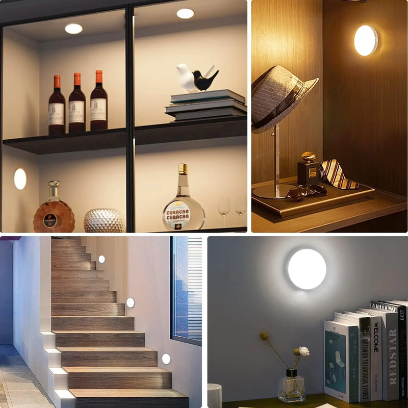 Luz Nocturna LED Magnética con Sensor de Movimiento