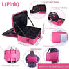 Large Capacity Waterproof Makeup Bag with Zipper Closure