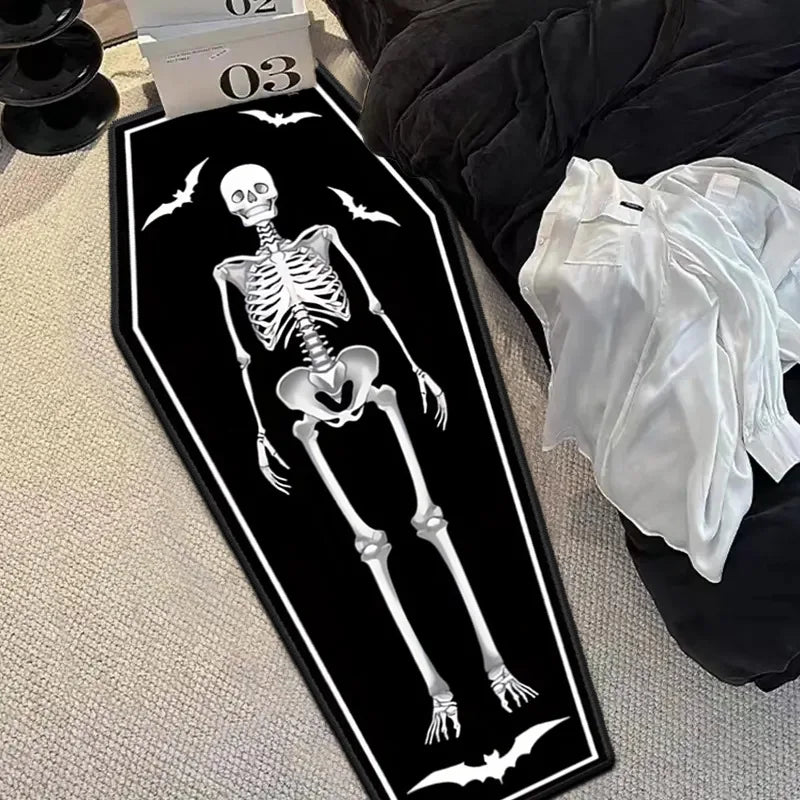 Gothic Skull Print Non-Slip Floor Mat