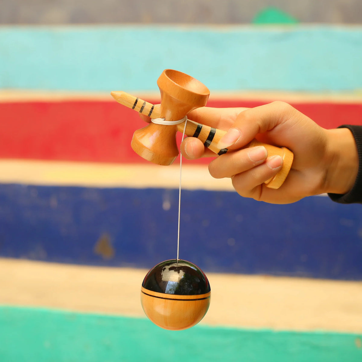 Graffiti Kendama Skill Toy for Balance and Coordination Training