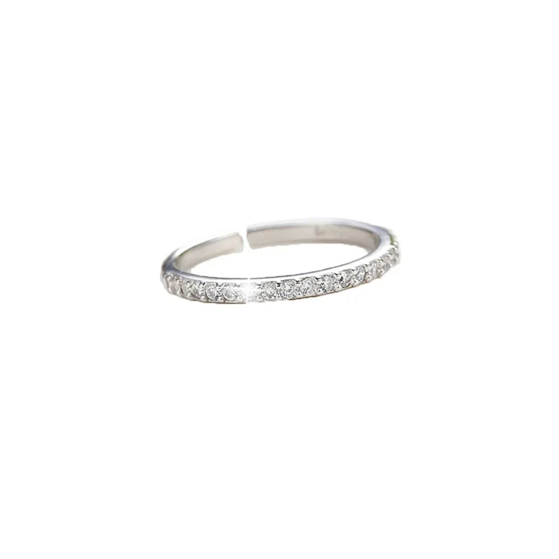 Bagues en Argent Sterling Ajustables avec Zircon