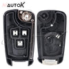 Replacement Car Key Shell Case for Buick, Chevrolet, and Opel
