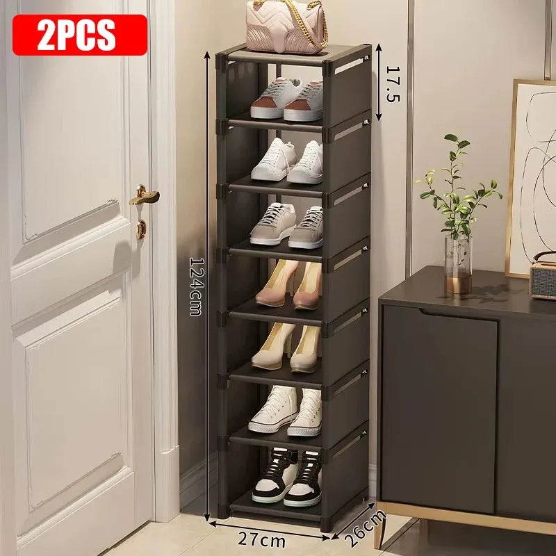 Stackable Fabric Shoe Rack