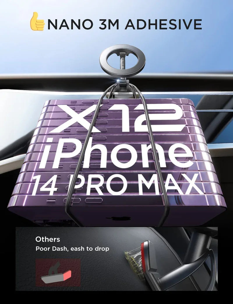 Magnetic Car Mount with 360° Rotation