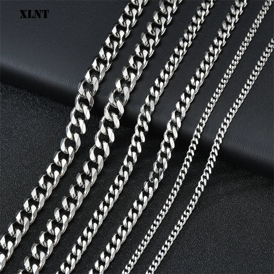 Classic Stainless Steel Cuban Link Necklace