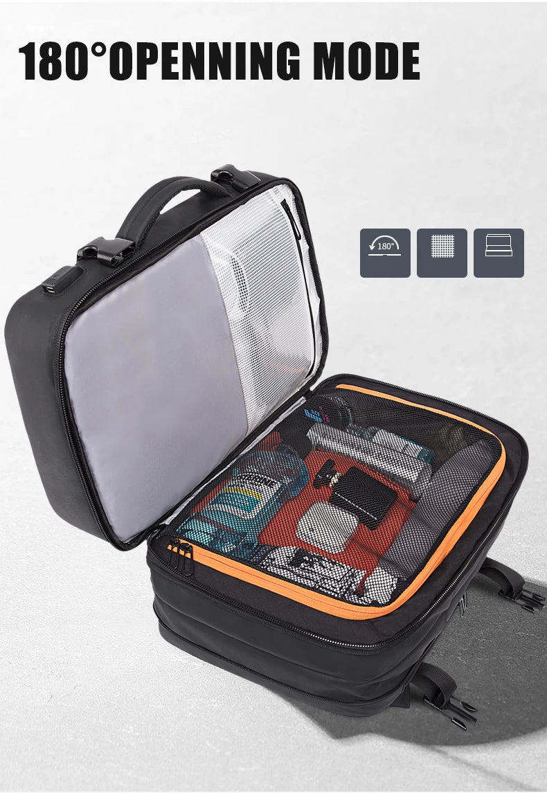 Expandable Travel Backpack with Laptop Compartment