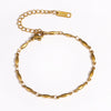 Gold-Plated Stainless Steel Link Bracelet
