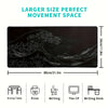 Extended Desk Mouse Pad with Stitched Edges & Non-Slip Rubber Base