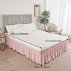 Adjustable Elastic Bed Skirt with Ruffle Trim