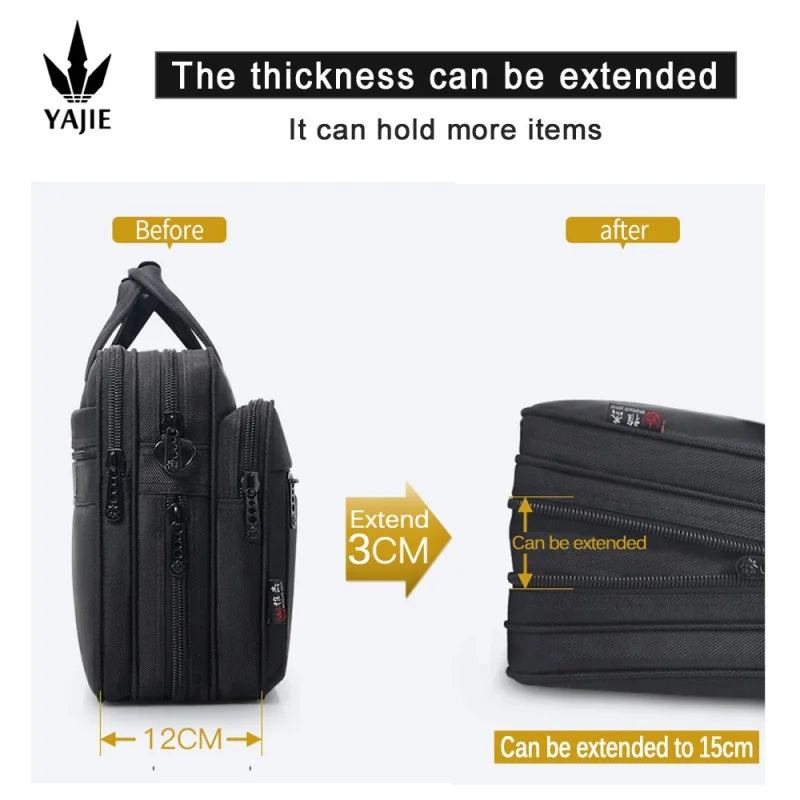 Durable Canvas Messenger Bag for Laptops Up to 19 Inches