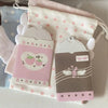 Pink Strawberry Card Holder Keychain