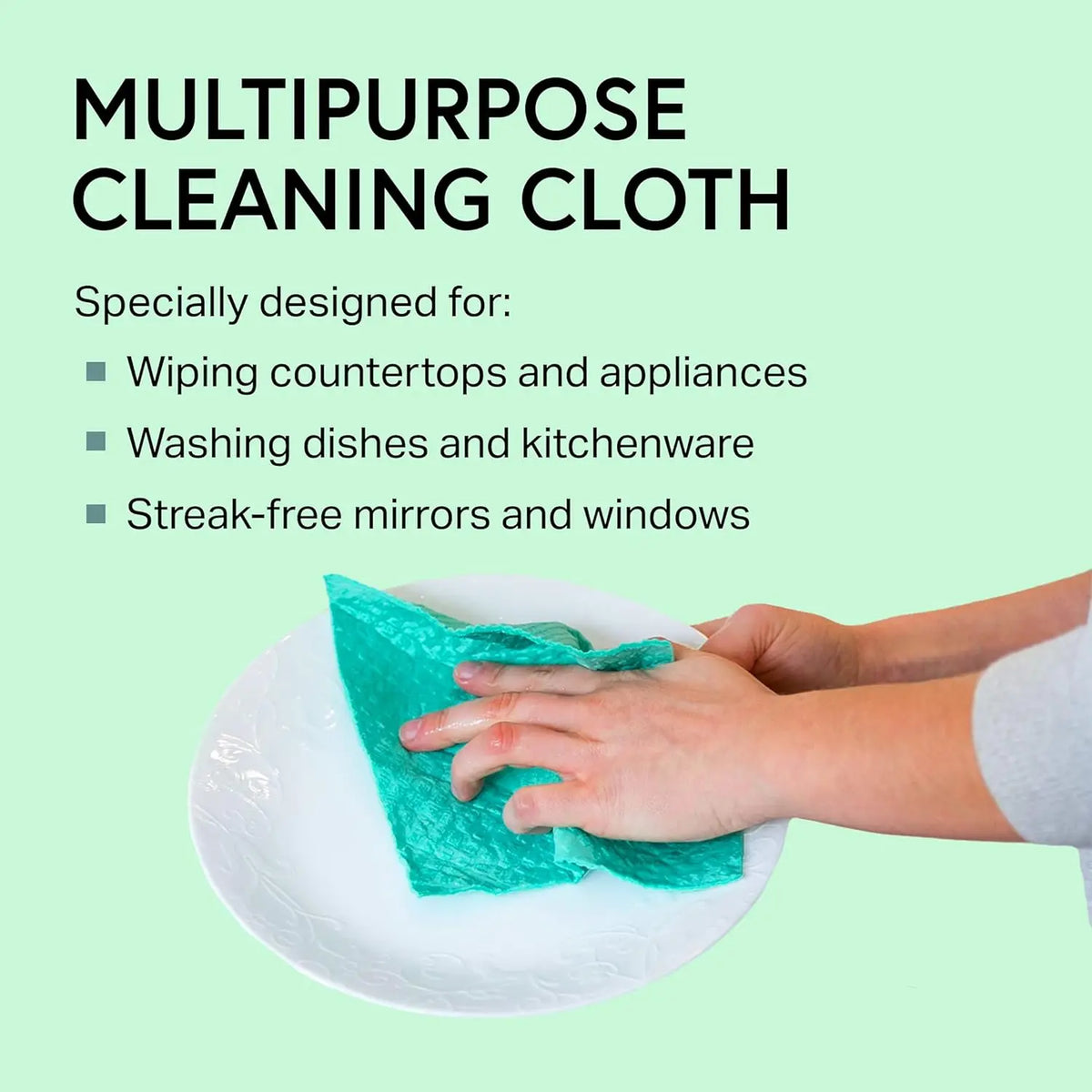 Reusable Cellulose Sponge Cloths for Kitchen Cleaning