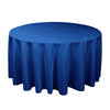 Round Solid Color Polyester Tablecloth for Weddings, Parties & Dining